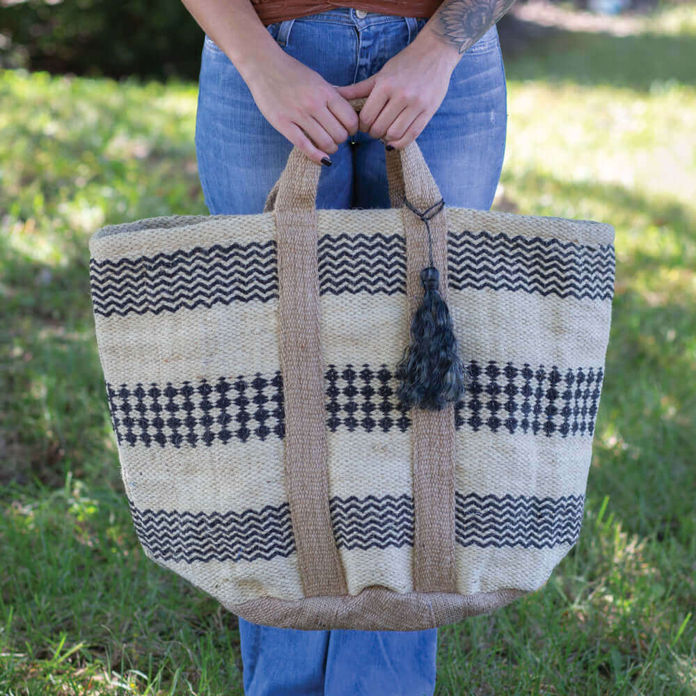 Handwoven on sale Boho Tote Bag