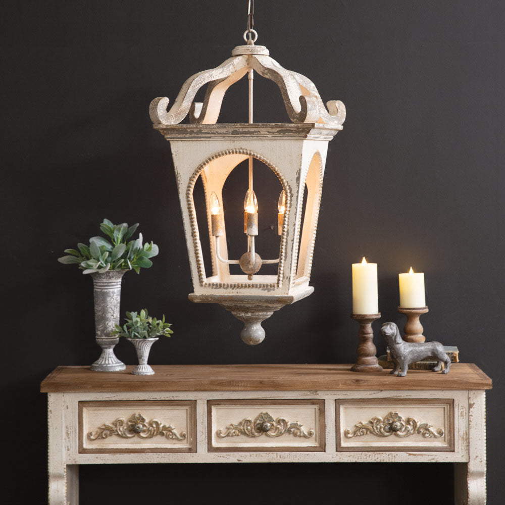Weathered French Country Pendant Lamp-Lighting-Vintage Shopper