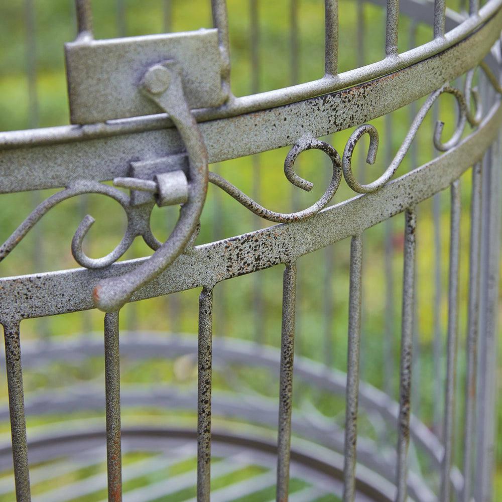 Victorian Decorative Birdcage on Stand-Outdoor Décor-Vintage Shopper