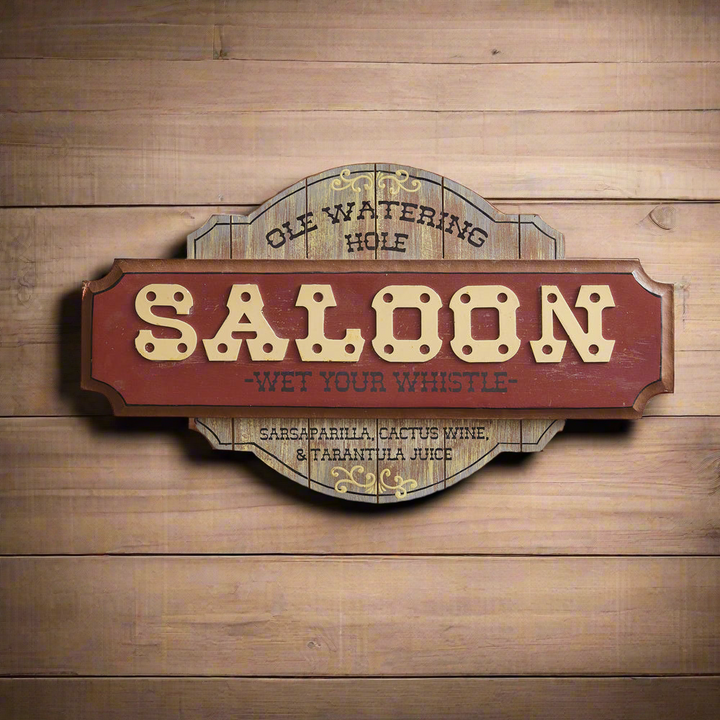 Old West Saloon Wall Sign-wall sign-Vintage Shopper