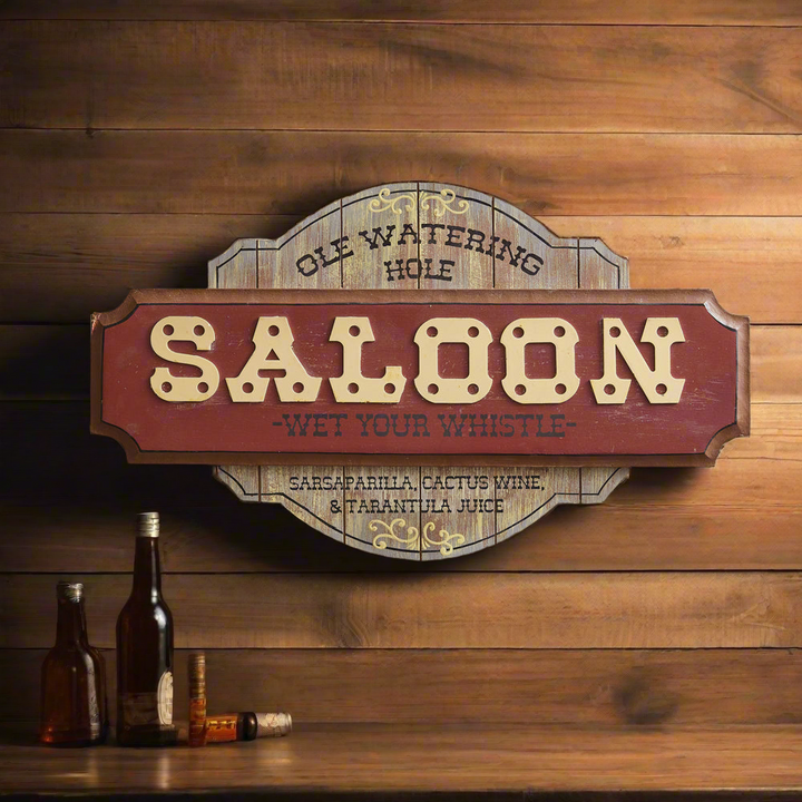 Old West Saloon Wall Sign-wall sign-Vintage Shopper