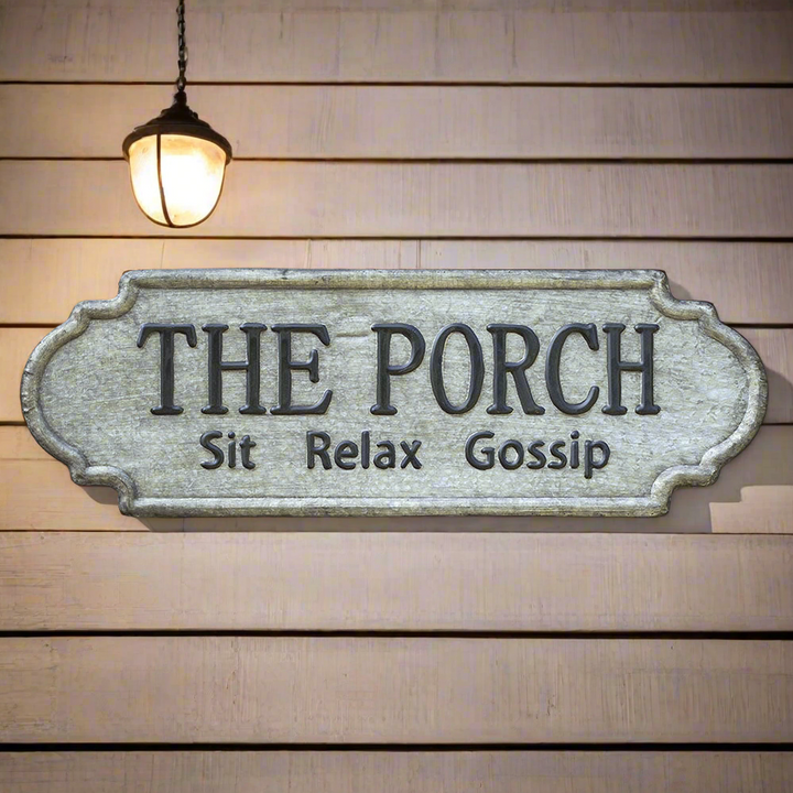 Vintage Porch Metal Wall Sign-wall sign-Vintage Shopper