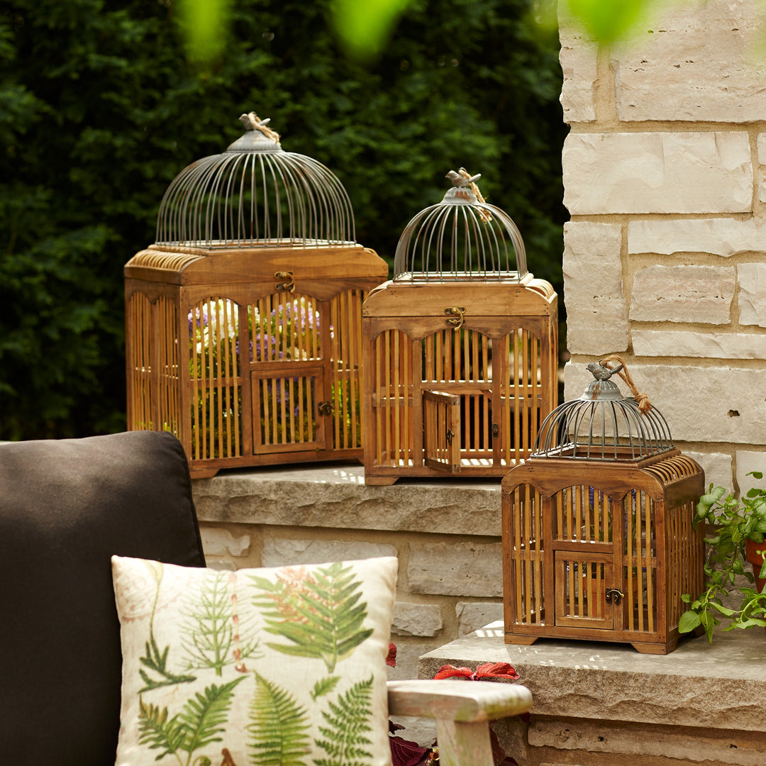 Victorian Styled Decorative Bird Cages (Set of 3)-Tabletop-Vintage Shopper