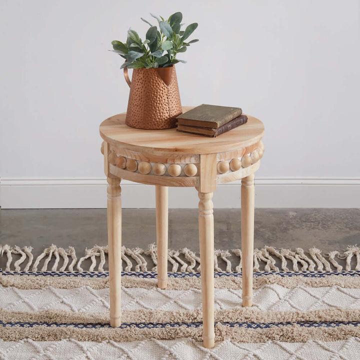 Round Boho Side Table