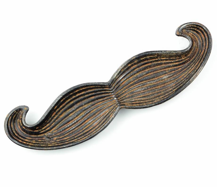 Mustache-shaped Tray in Cast Iron (Set of 2)