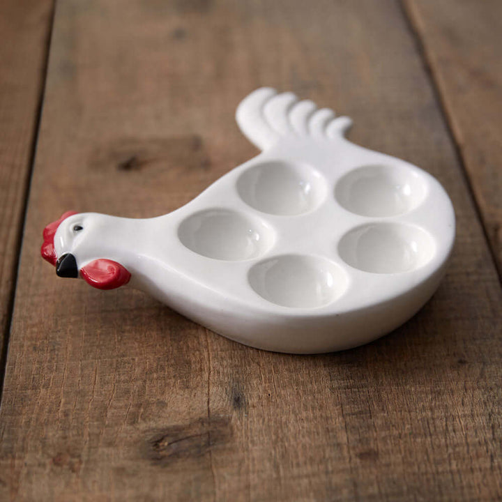 Farmhouse Rooster Deviled Egg Holder