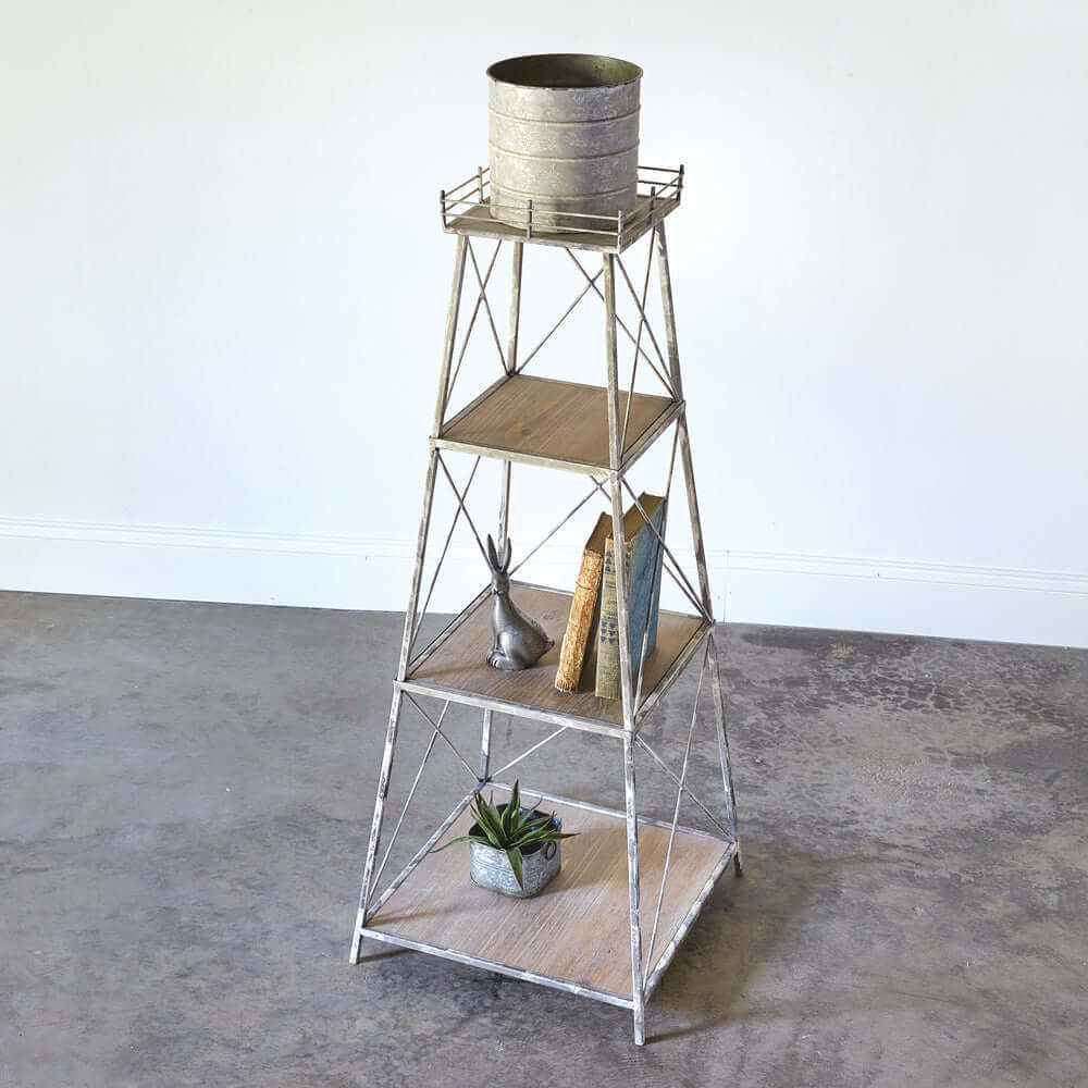 Farmhouse Silo Three-Tier Display & Shelves