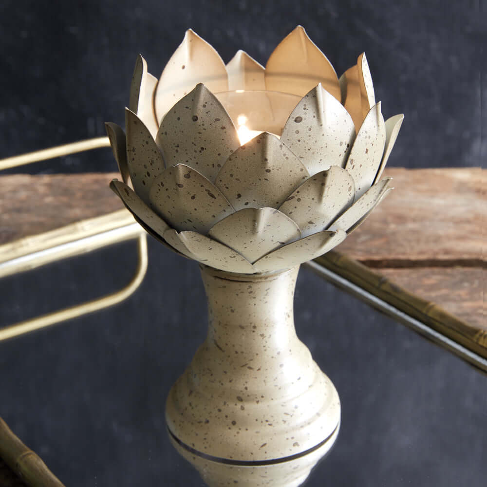 Rustic Artichoke Votive Candle Holder