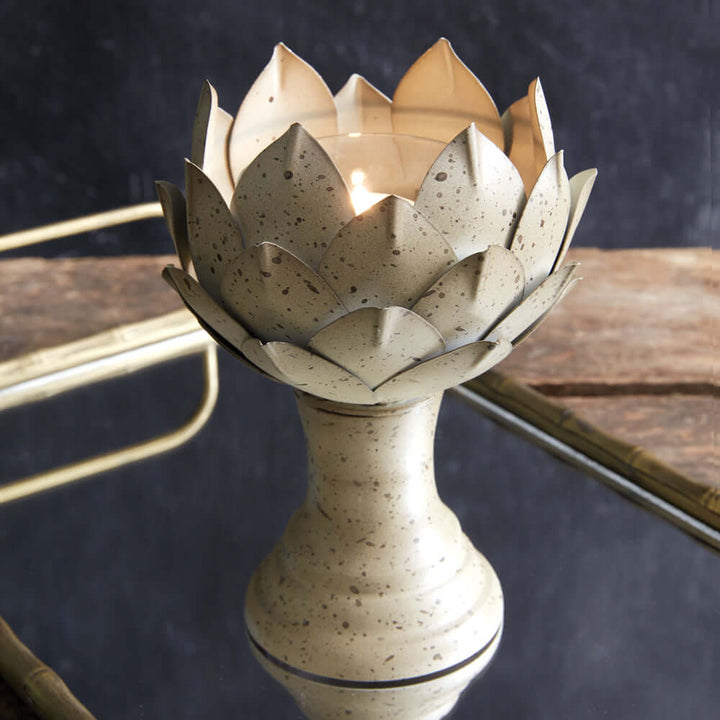 Rustic Artichoke Votive Candle Holder