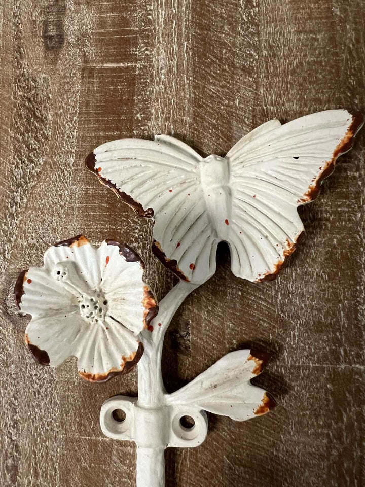 Rustic Butterfly Wall Hook