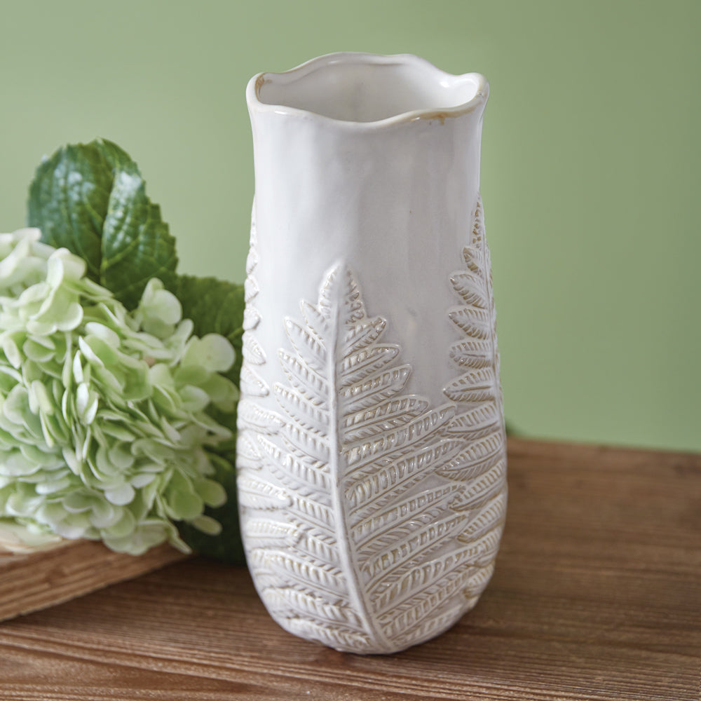 Stoneware Fern Vase