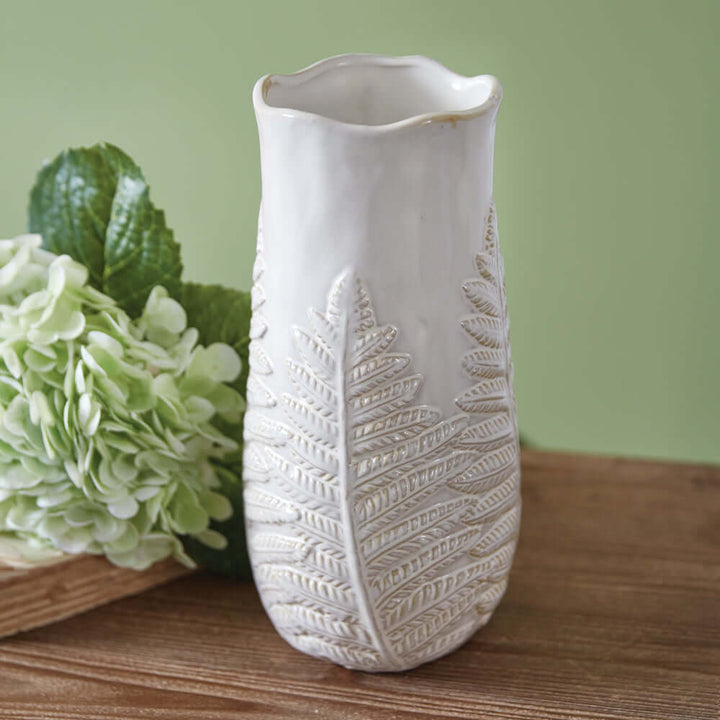 Stoneware Fern Vase