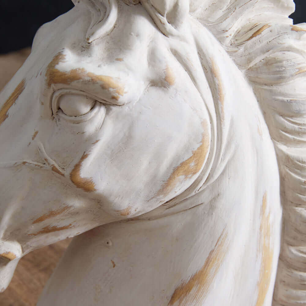 Antique-Inspired Horse Head Statue