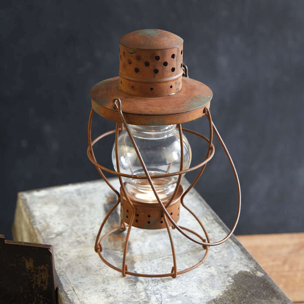 Antique Inspired Rustic Railroad Lantern