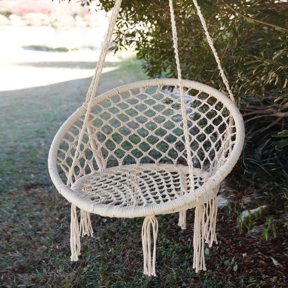 Boho Macramé Hammock Chair