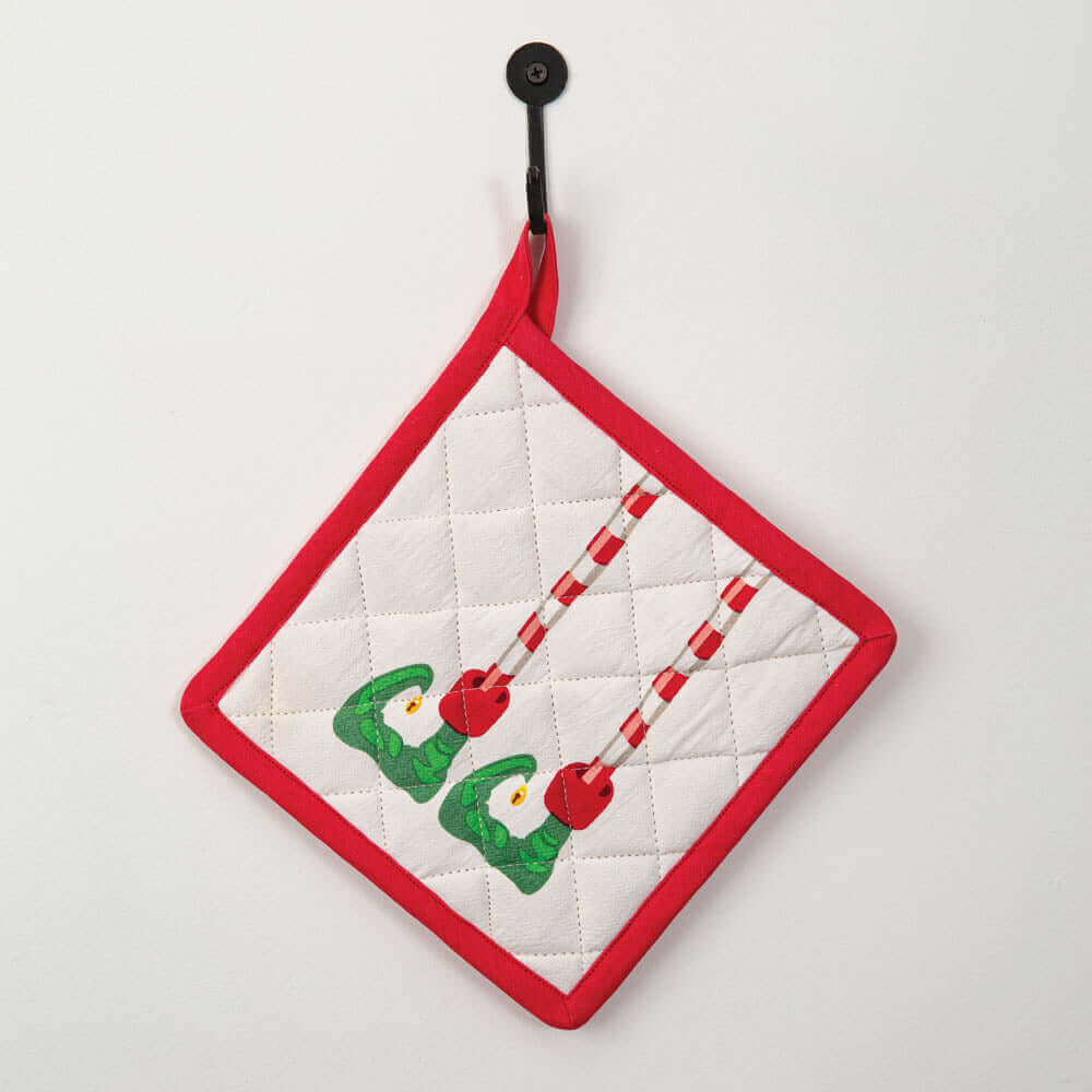 Christmas Elf Pot Holders (Set of 4)