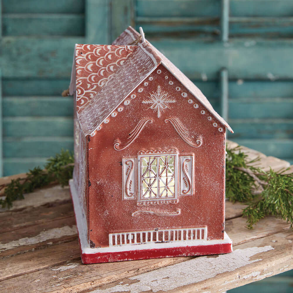 Christmas Gingerbread Lighted House