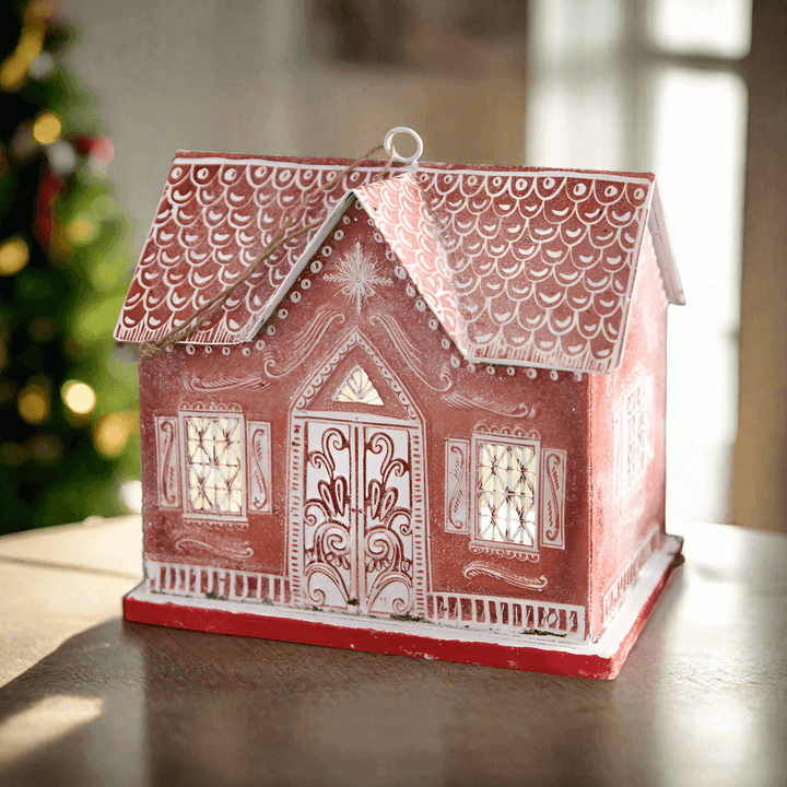 Christmas Gingerbread Lighted House