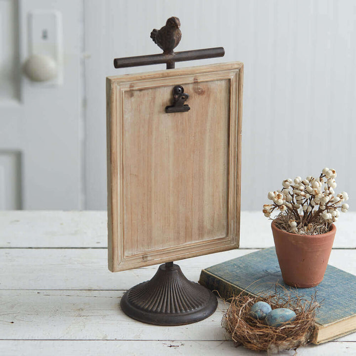 Clipboard Picture Frame with Bird