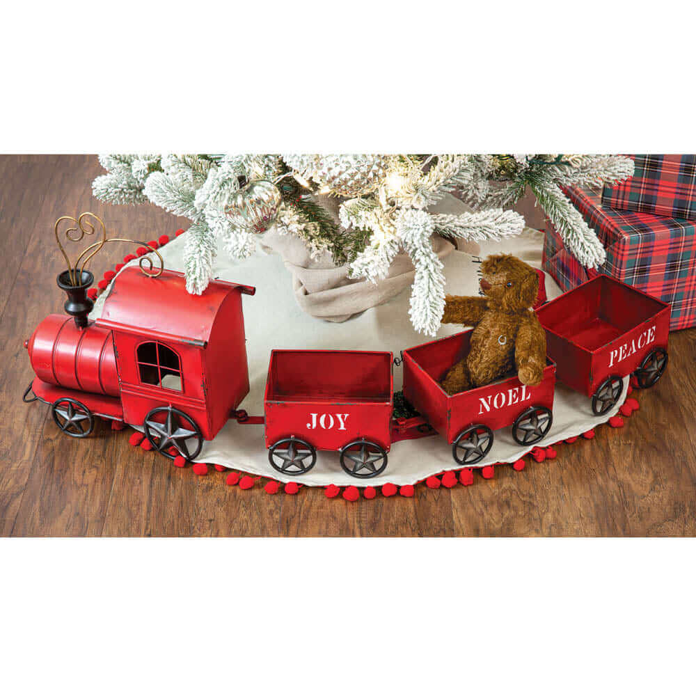 Decorative Christmas Train with Compartments