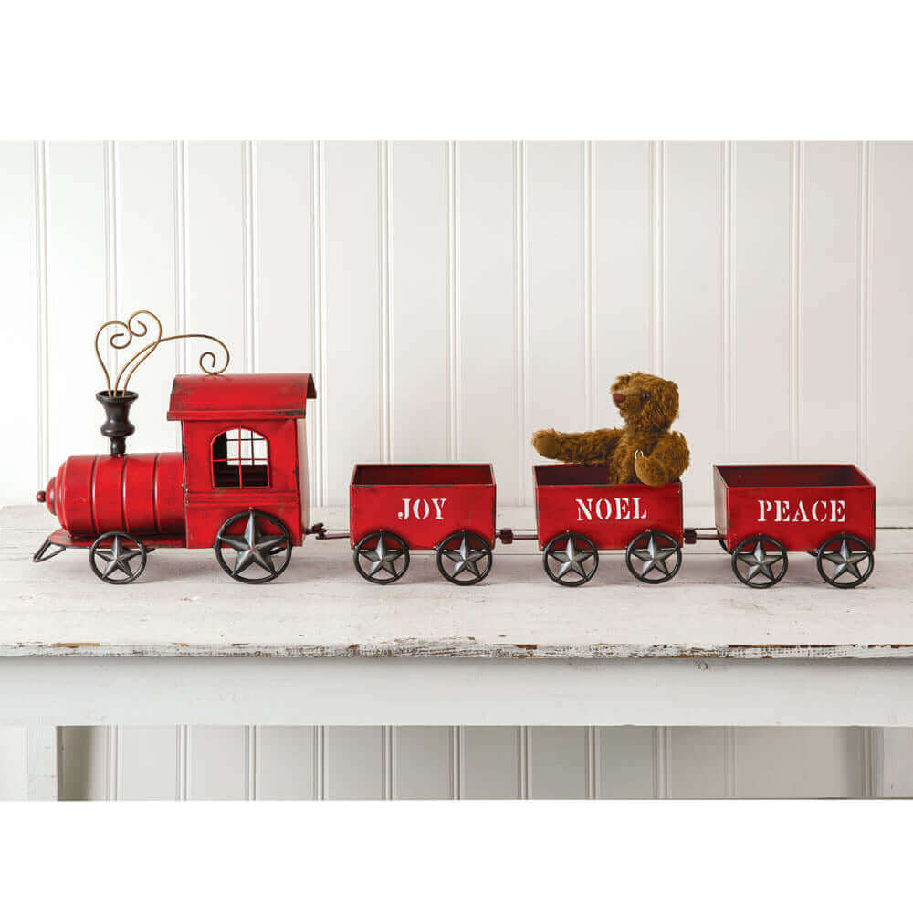 Decorative Christmas Train with Compartments