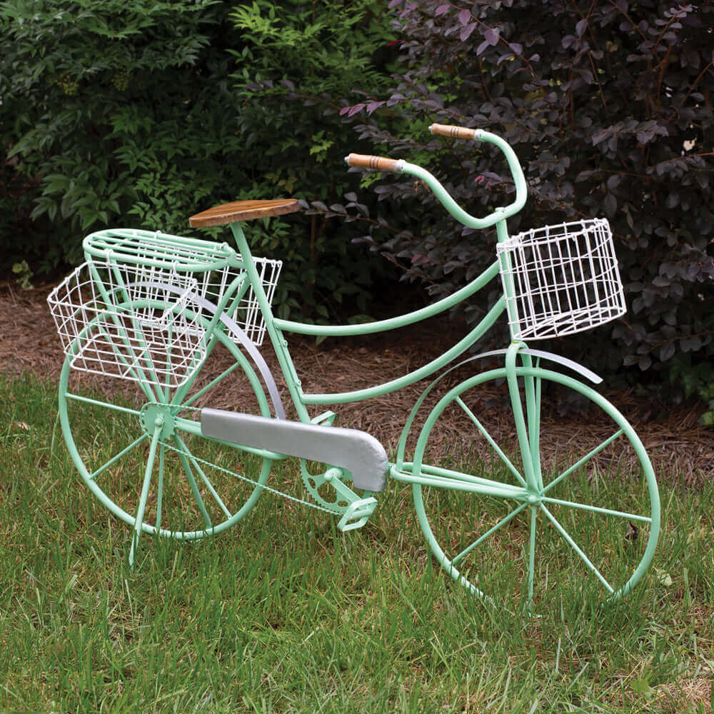 Decorative French Country Garden Bicycle with Baskets