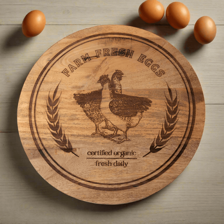 Farmhouse Chickens Lazy Susan