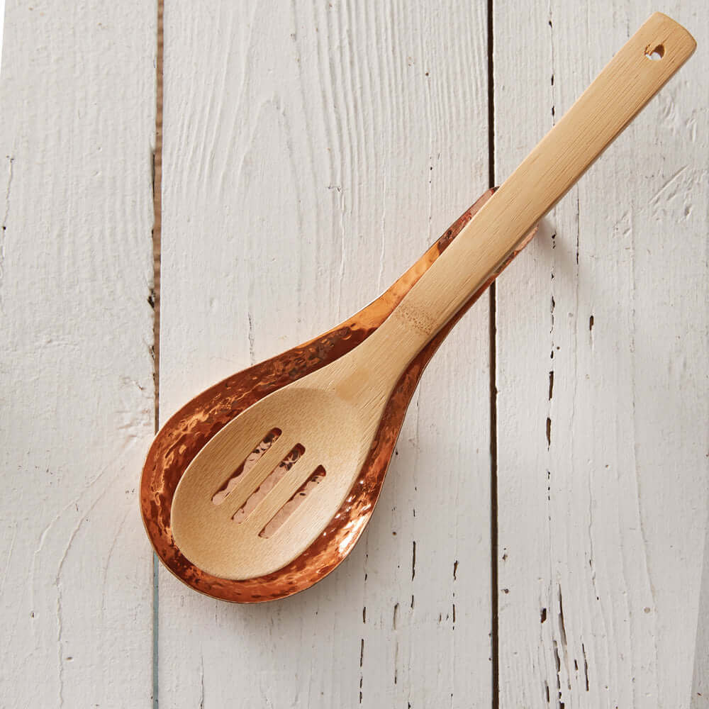 Farmhouse Copper Ladle Spoon Rest