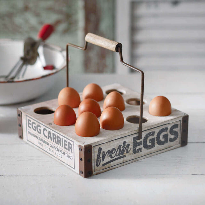 Farmhouse Fresh Eggs Caddy