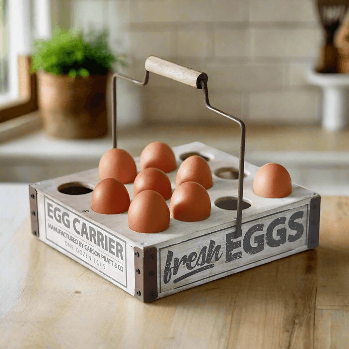 Farmhouse Fresh Eggs Caddy