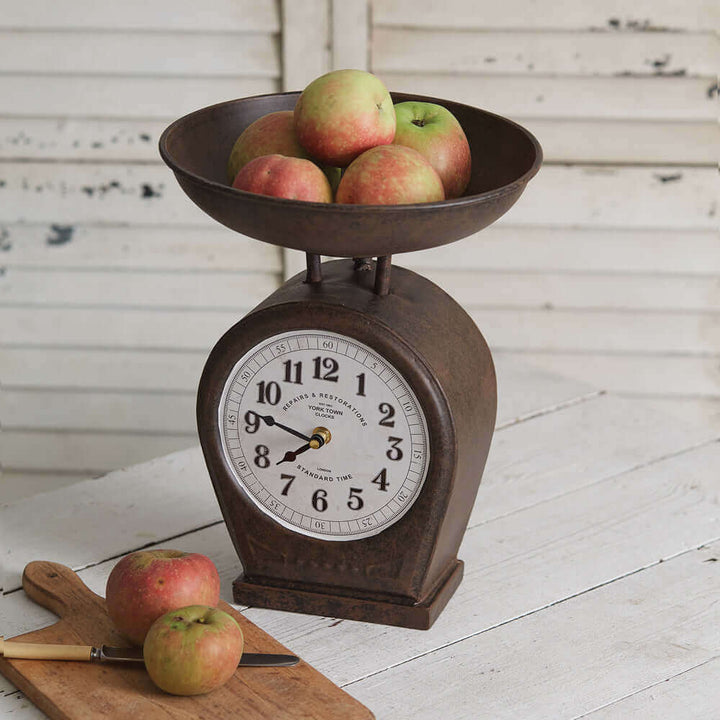 Farmhouse Kitchen Scale Clock