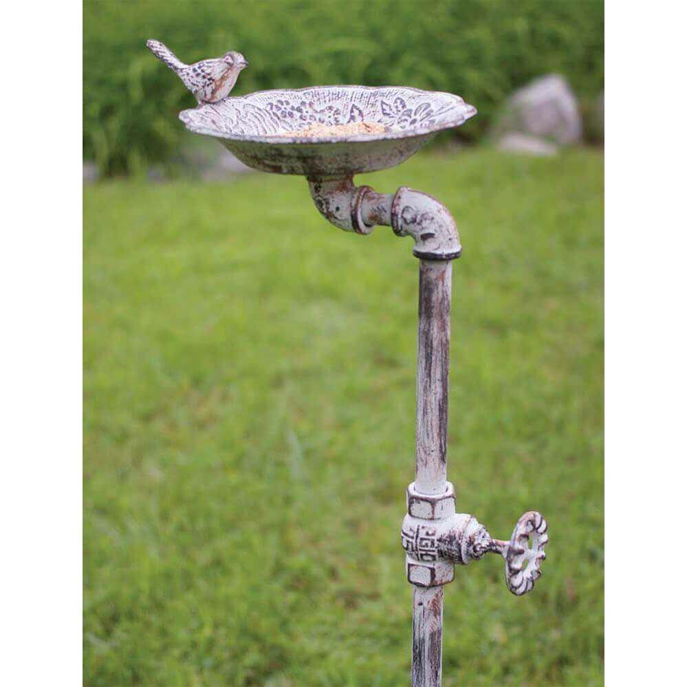 Farmhouse Spigot Garden Stake Bird Feeder