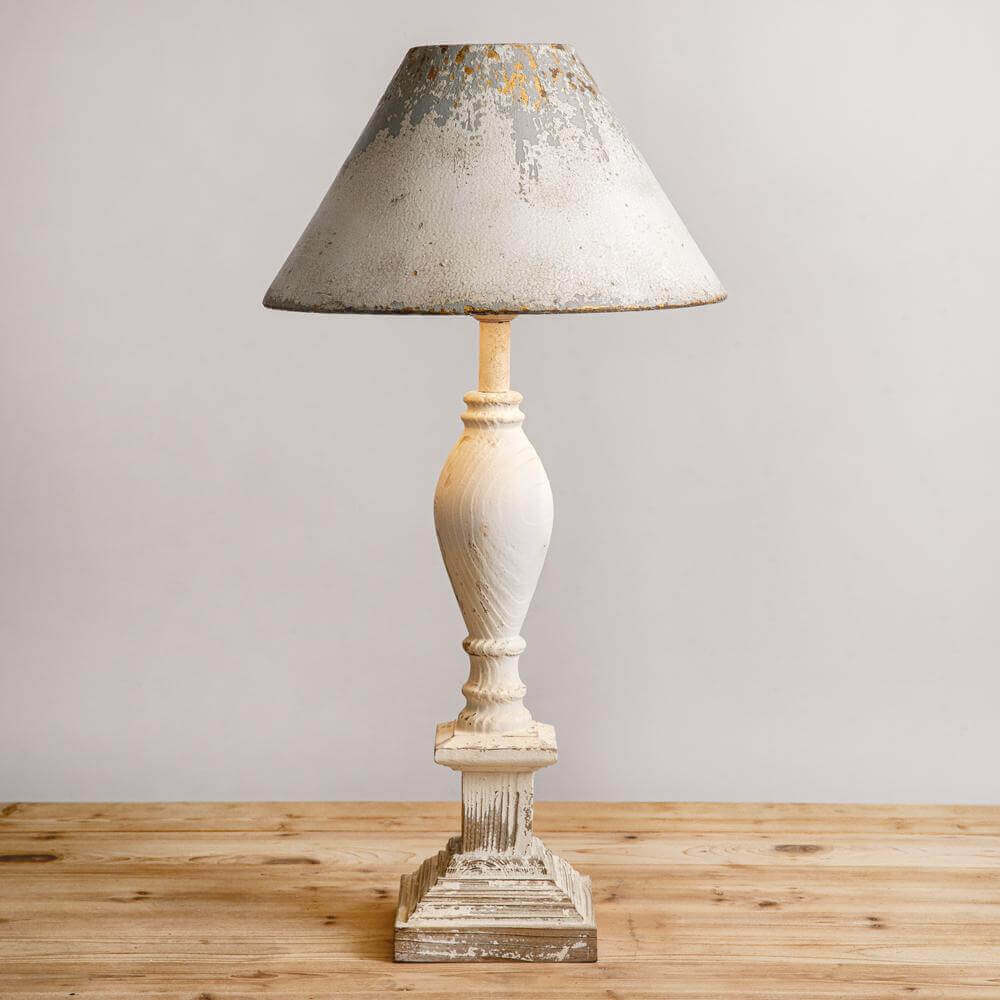 Farmhouse Table Lamp with Metal Shade