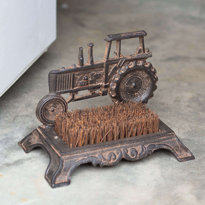 Farmhouse Tractor Boot Scraper in Cast Iron Metal