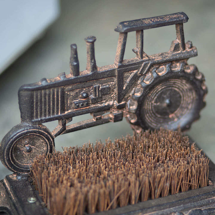 Farmhouse Tractor Boot Scraper in Cast Iron Metal