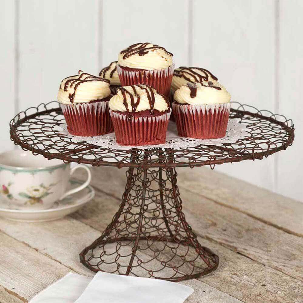 Farmhouse Twisted Wire Cake Stand