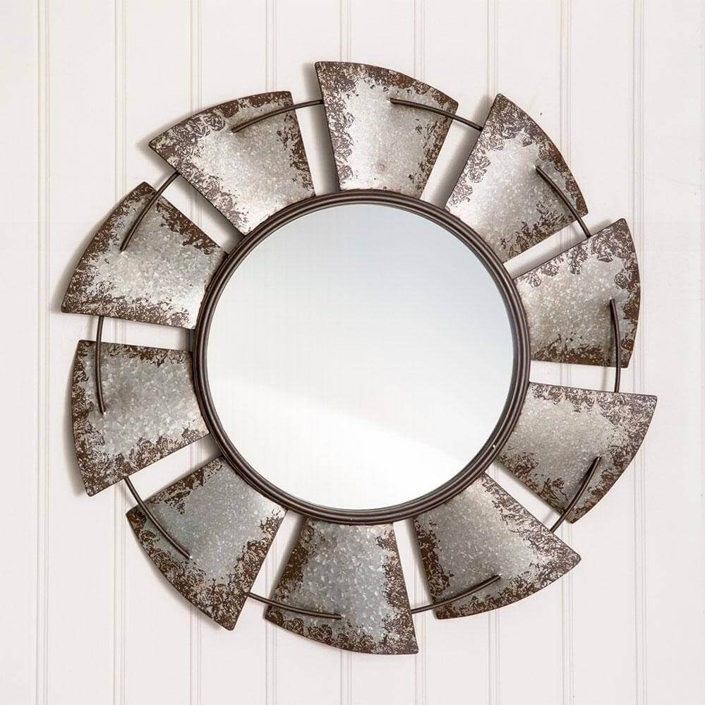 Farmhouse Windmill Wall Mirror