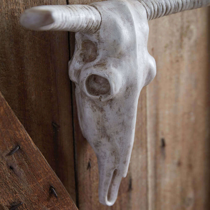 Faux Longhorn Cow Skull in Resin