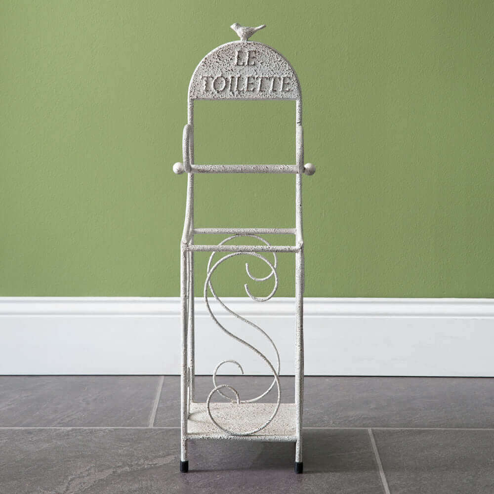 French Country Le Toilette Toilet Paper Holder and Stand