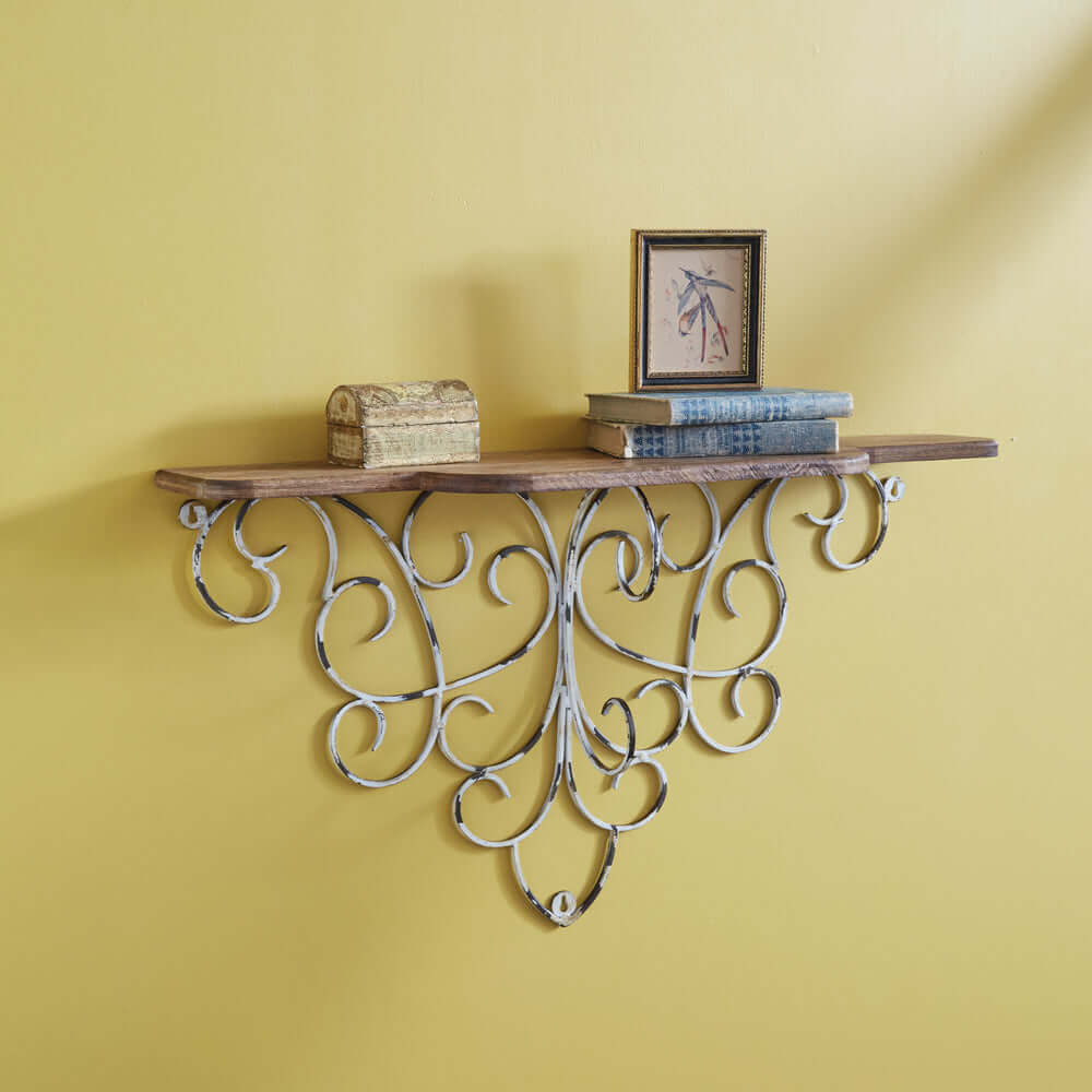 French Country Rustic Wall Shelf