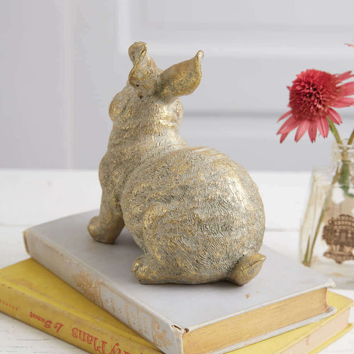 Gold Decorative Bunny Rabbit Statue