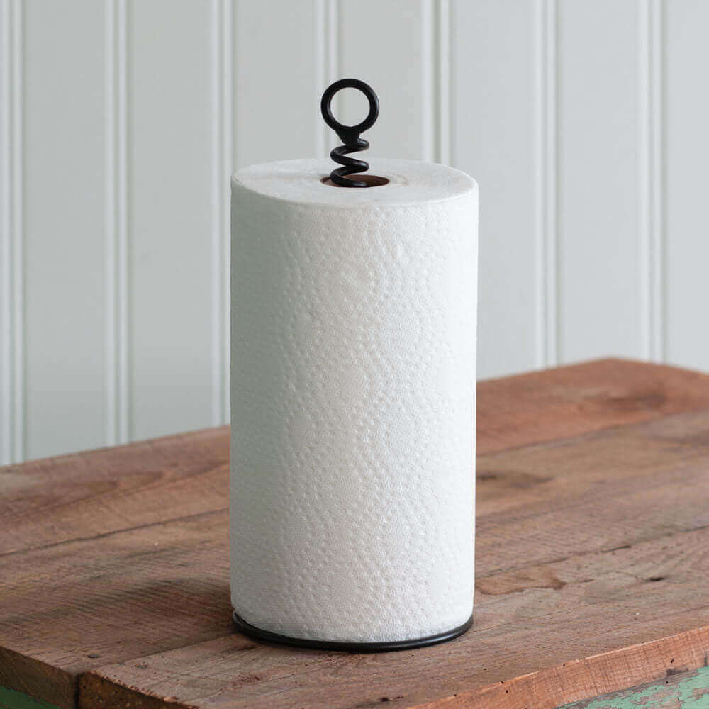 Industrial Corkscrew Paper Towel Holder