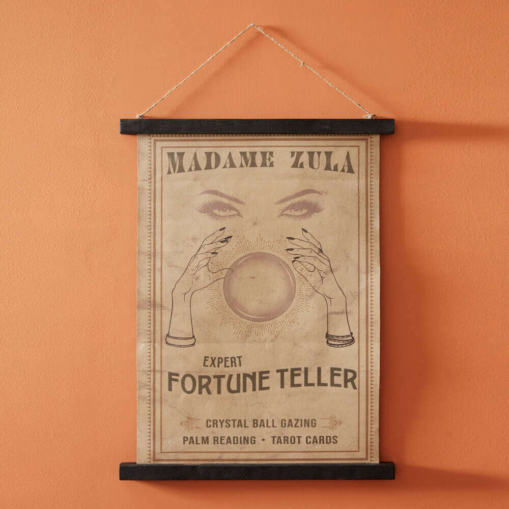 Madam Zula Fortune Teller Halloween Wall Sign