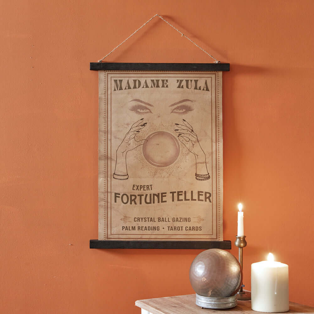 Madam Zula Fortune Teller Halloween Wall Sign