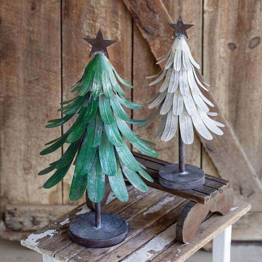 Metal Christmas Trees (Set of 2)