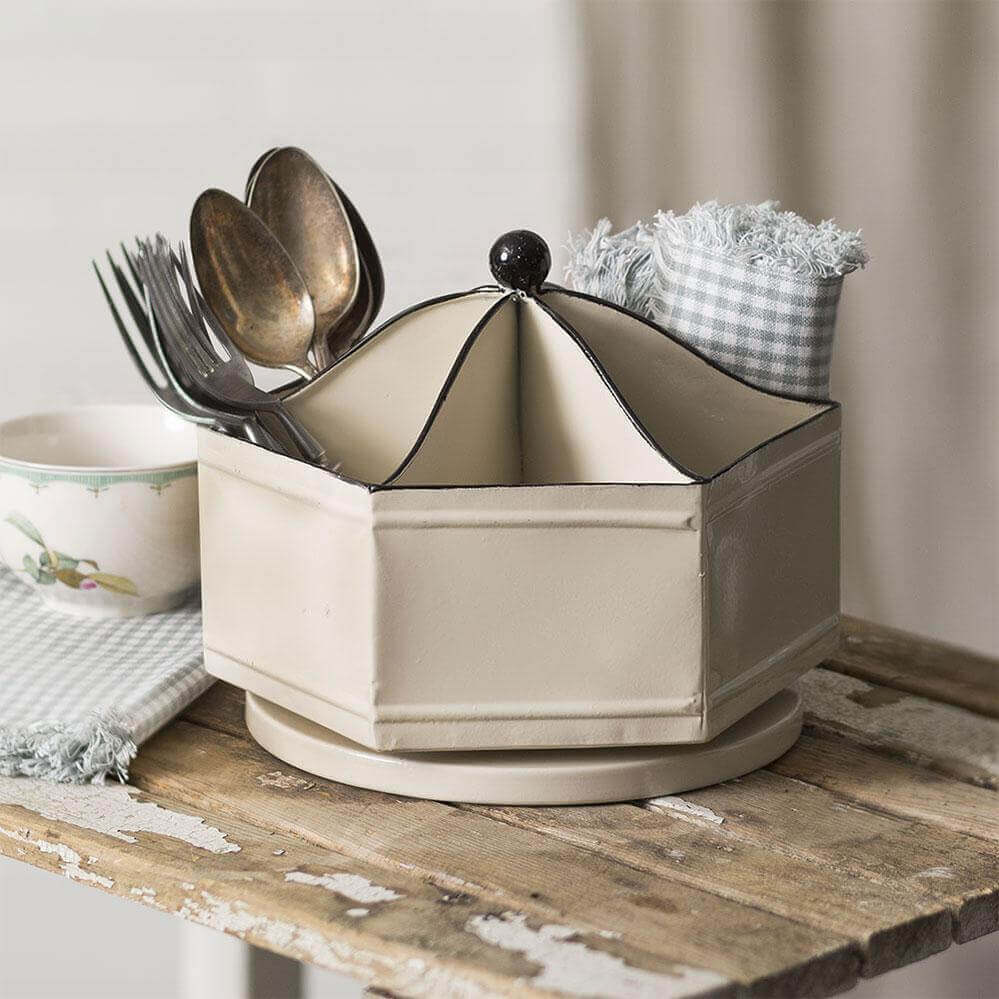 Metal Spinning Farmhouse Kitchen Organizer