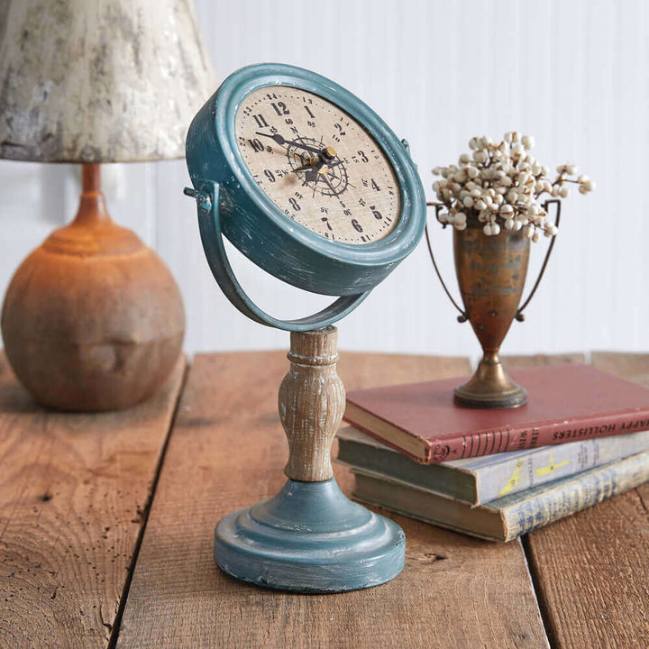 Nautical Compass Tabletop Clock