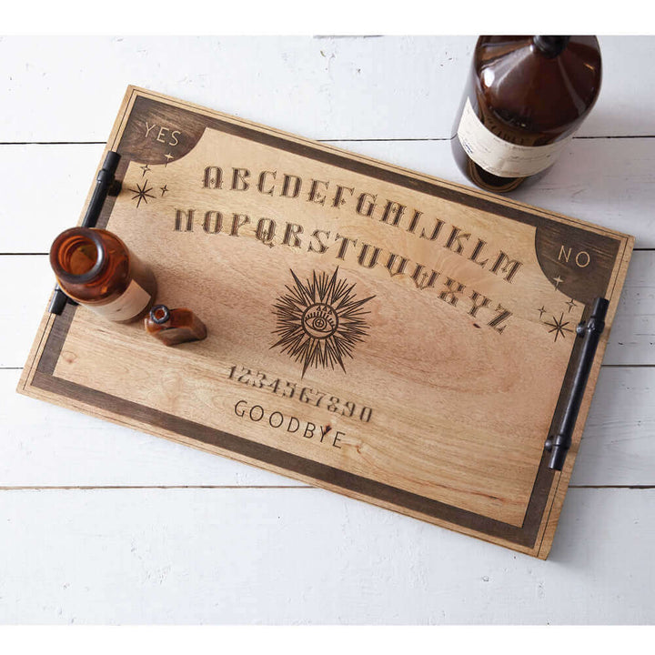 Ouija Board Wooden Serving Tray Halloween Décor