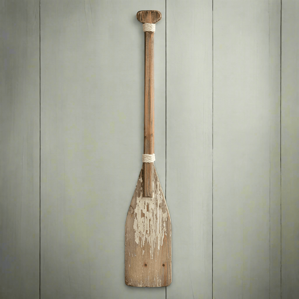 Reclaimed Distressed Wood Wall Oar