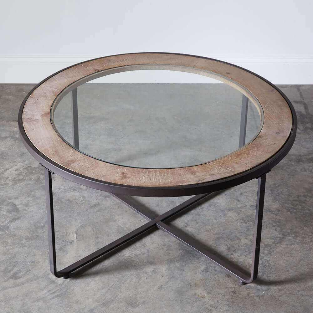 Round Industrial Coffee Table